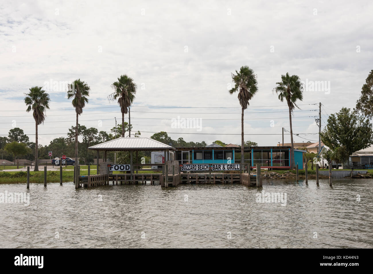 Buzzard Beach Bar & Grill Waterfront Dining on Lake Eustis, Florida USA