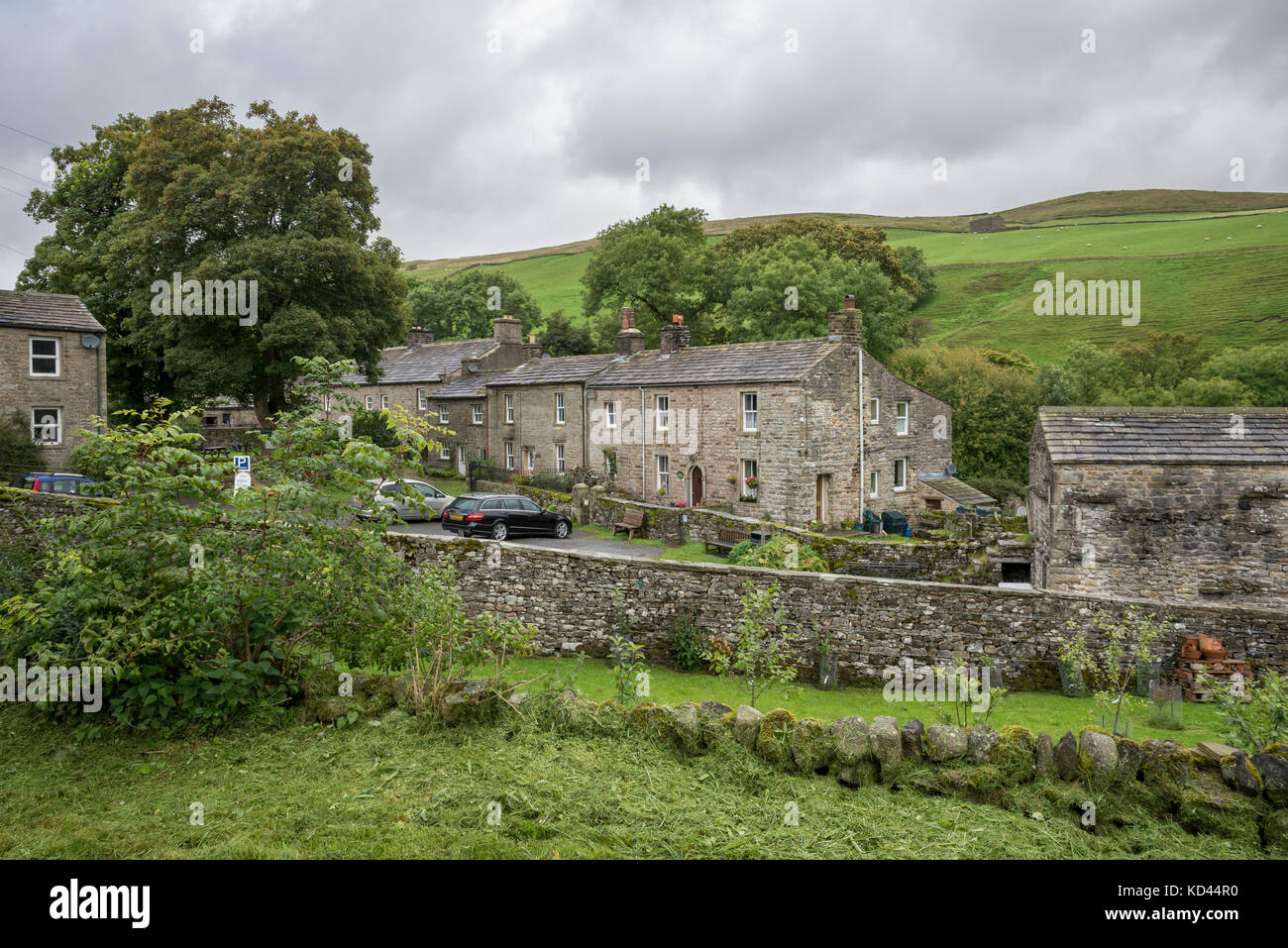 The remote village of Keld in Upper Swaledale, North Yorkshire, England. Stock Photo