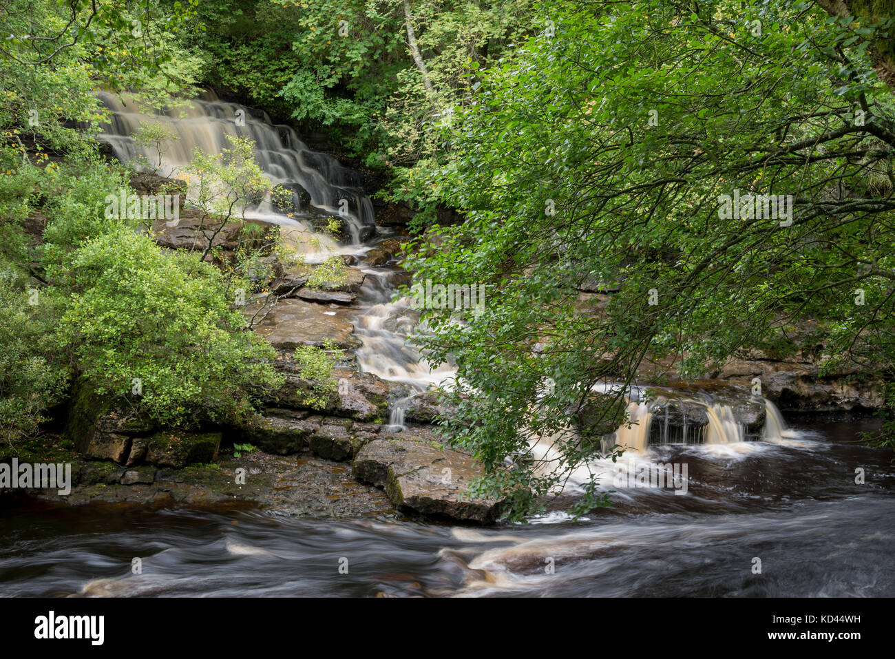 Eat Gill Force near Keld in Upper Swaledale, North Yorkshire, England. Stock Photo