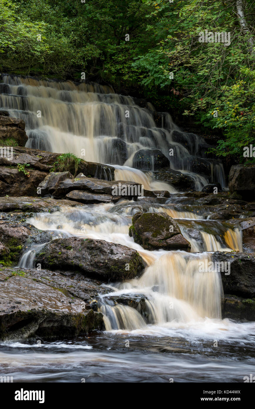 Eat Gill Force near Keld in Upper Swaledale, North Yorkshire, England. Stock Photo