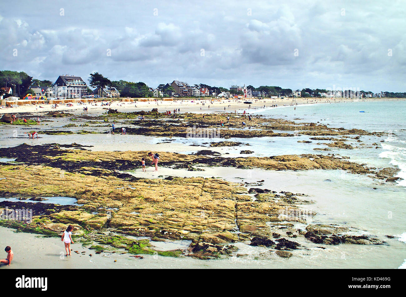 Carnac beach, France Stock Photo