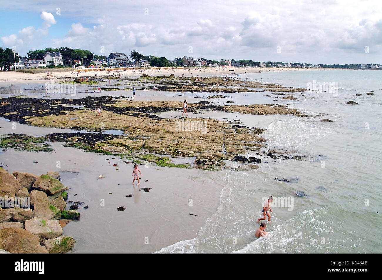 Carnac beach, France Stock Photo