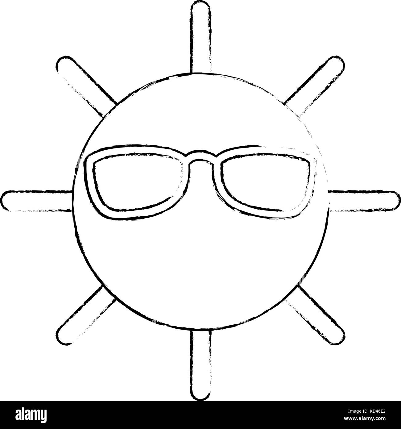 summer sun isolated icon vector illustration design Stock Vector Image ...