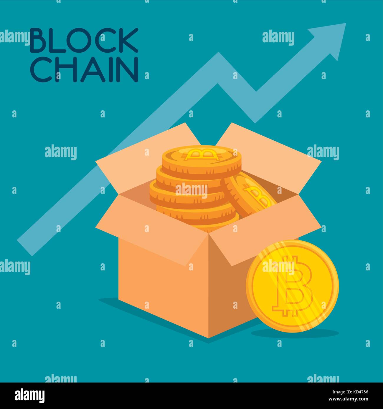 block chain tecnology concept vector illustration graphic design Stock ...