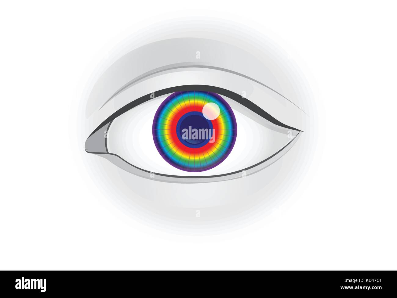 Spectrum light in human eye lens Stock Vector Image & Art Alamy