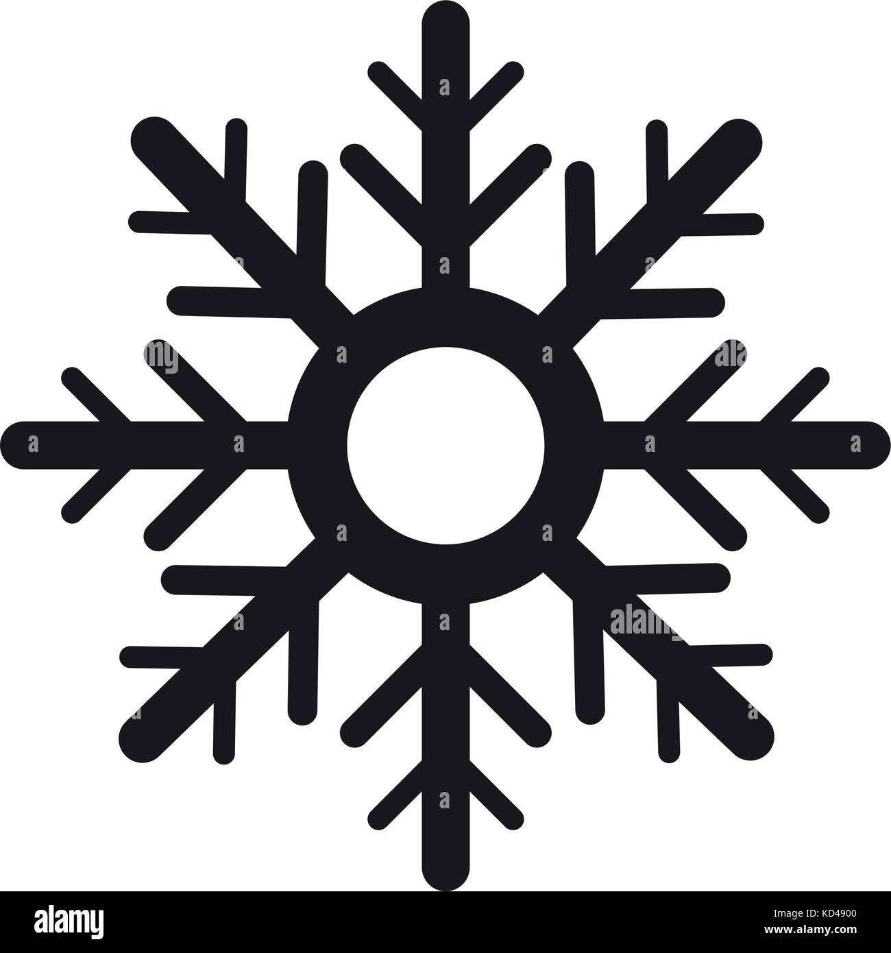 Isolated snowflake icon Stock Vector Image & Art - Alamy