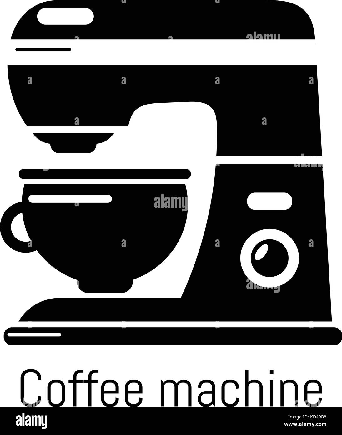 Coffee machine icon, simple black style Stock Vector Image & Art - Alamy