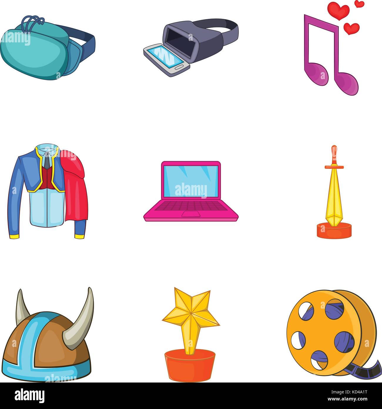 Special effect icons set, cartoon style Stock Vector Image & Art Alamy