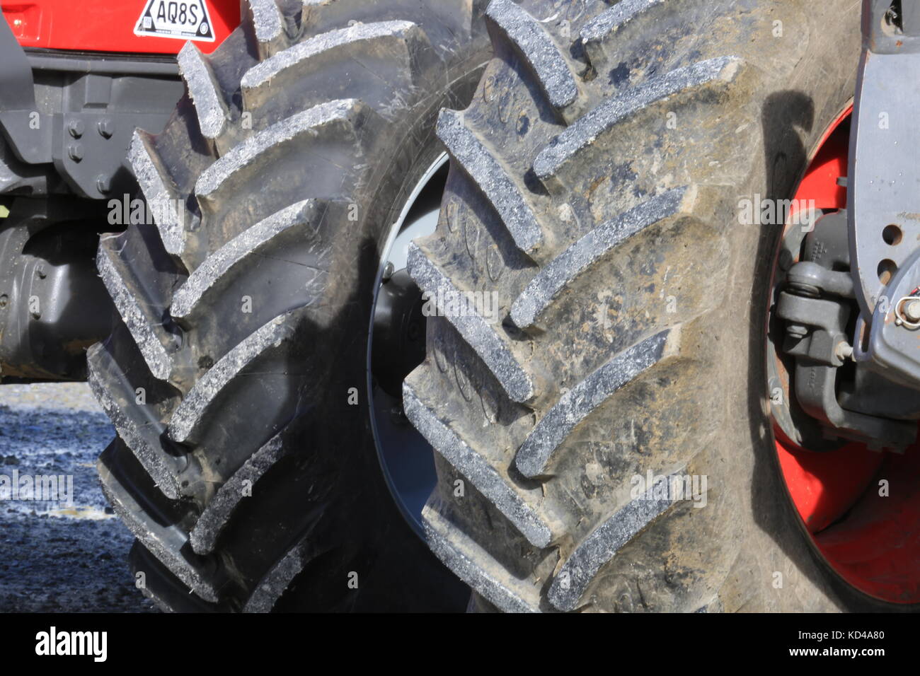 Tractor tyres in Kerry, Ireland Stock Photo