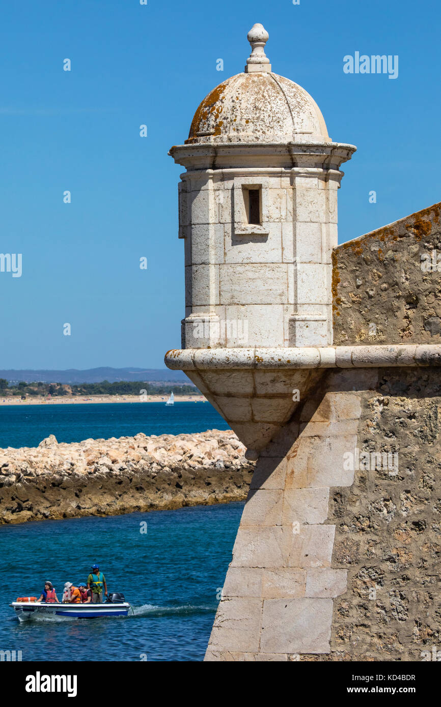 A view of Forte da Ponta da Bandeira on the Algarve coast in Lagos, Portugal Stock Photo Alamy