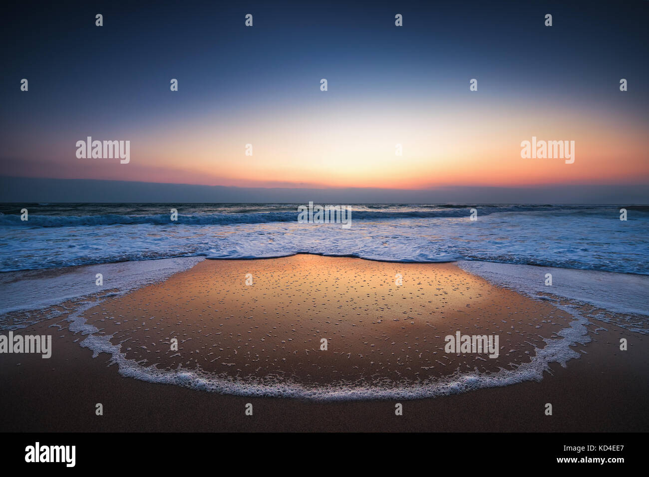 Beautiful sunrise over the sea Stock Photo - Alamy