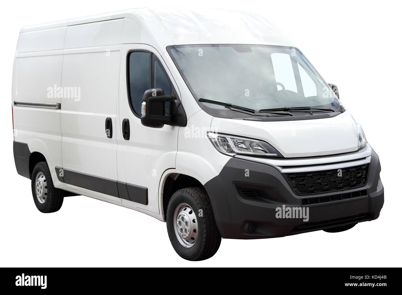 Modern van, isolated on white background Stock Photo Alamy