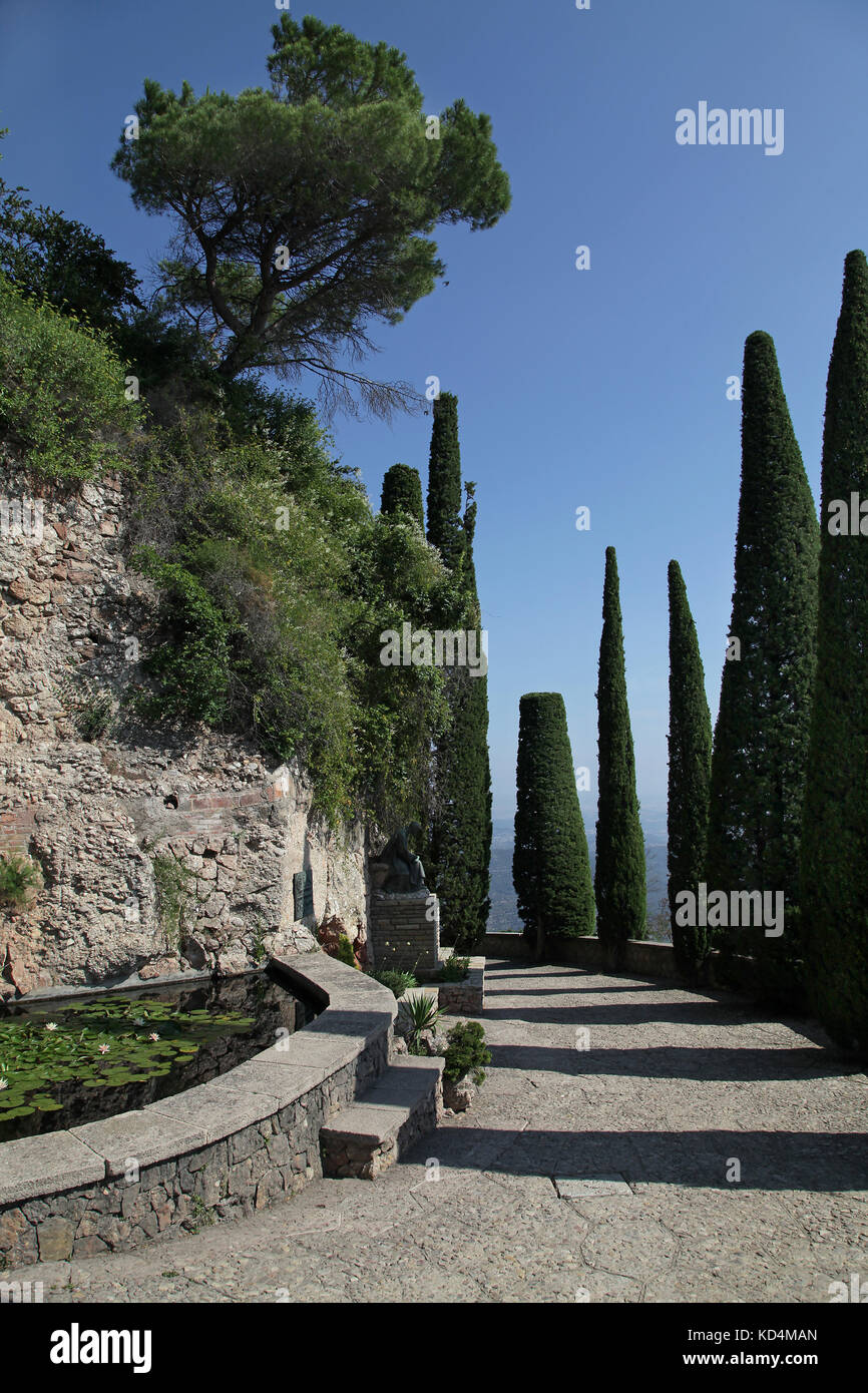 Els Degotalls walking path at Montserrat mountain near Barcelona Catalunia Spain Stock Photo