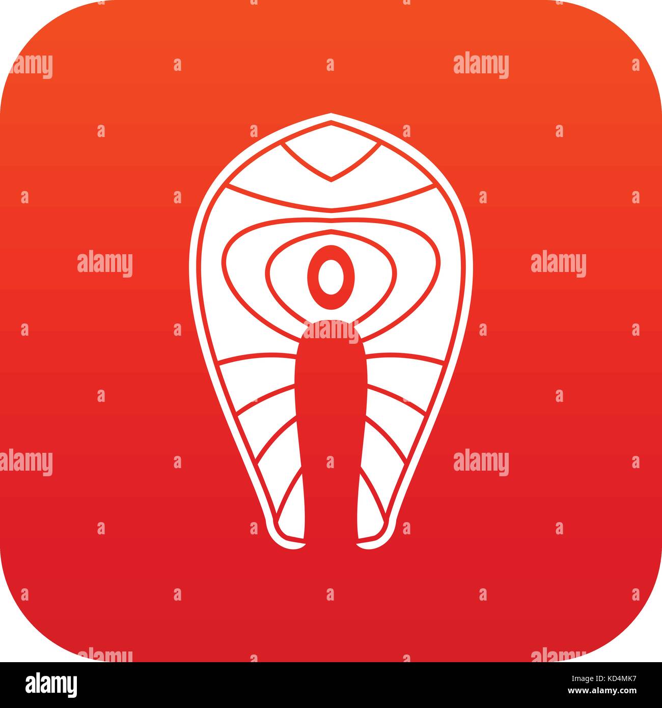 Salmon steak icon digital red Stock Vector Image & Art - Alamy