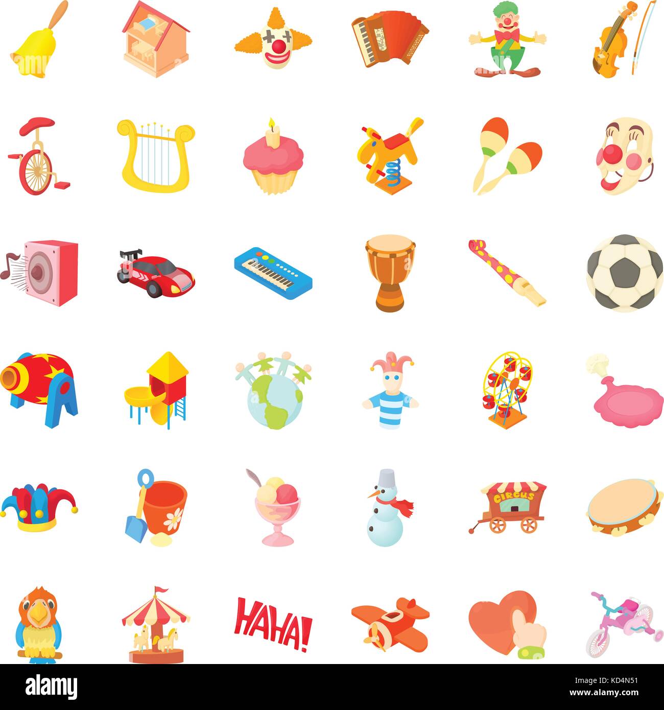 Children icons set, cartoon style Stock Vector Image & Art - Alamy