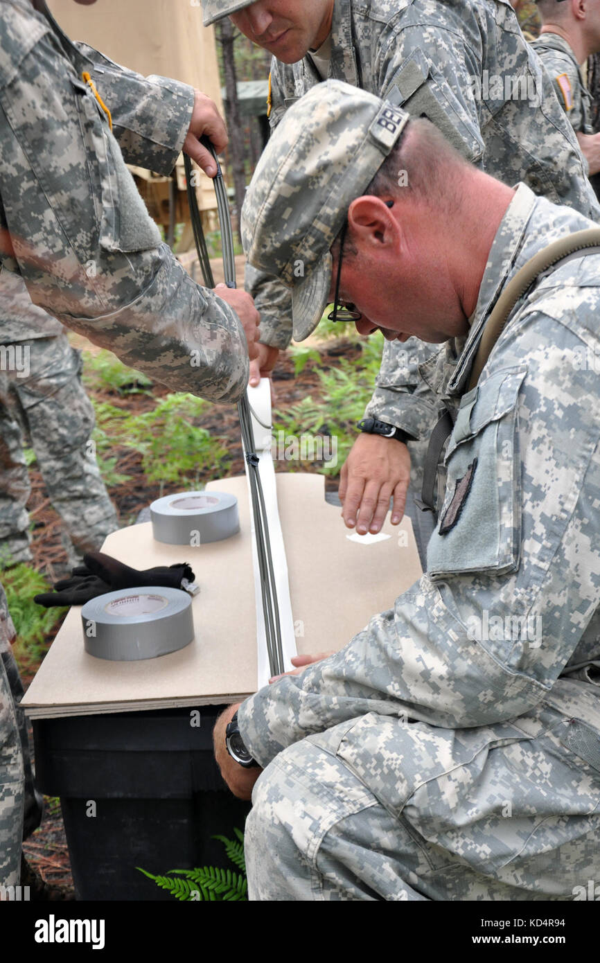 U.S. Army Soldiers with the 1222nd Engineer Company (Sapper), S.C. Army