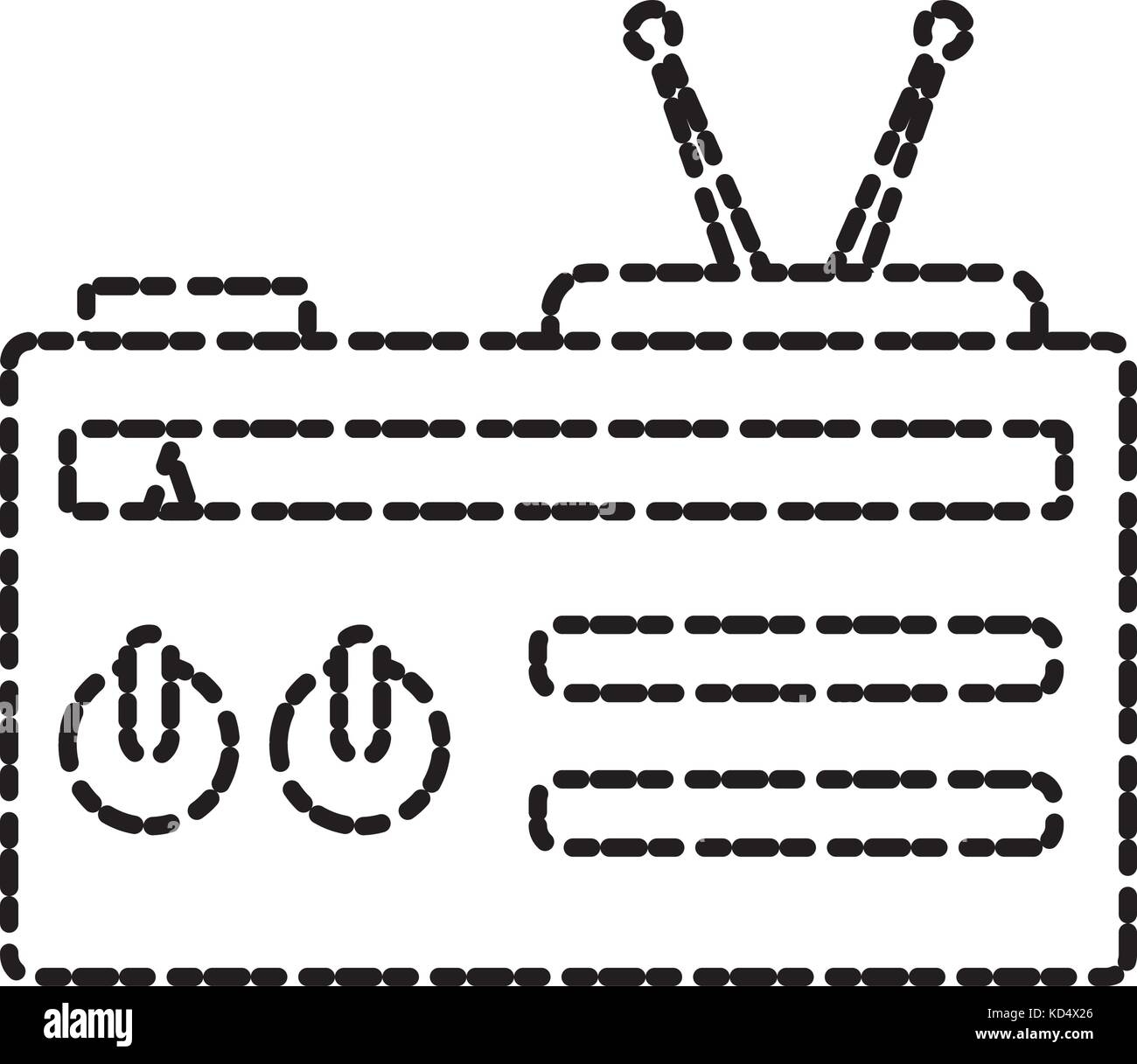 Old radio stereo Stock Vector Image & Art - Alamy