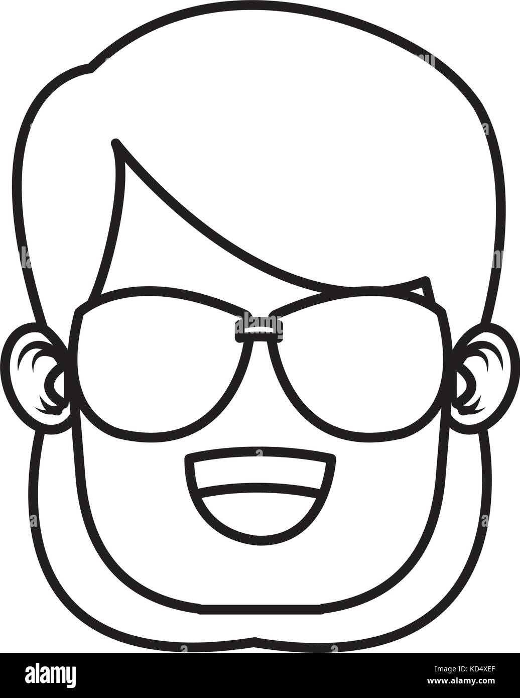 Girl with sunglasses Stock Vector Image & Art Alamy