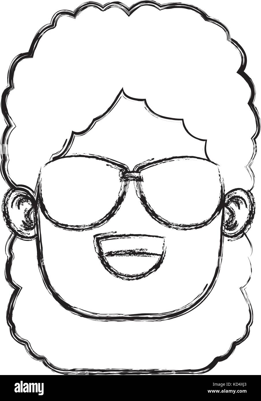 Girl with sunglasses Stock Vector Image & Art Alamy