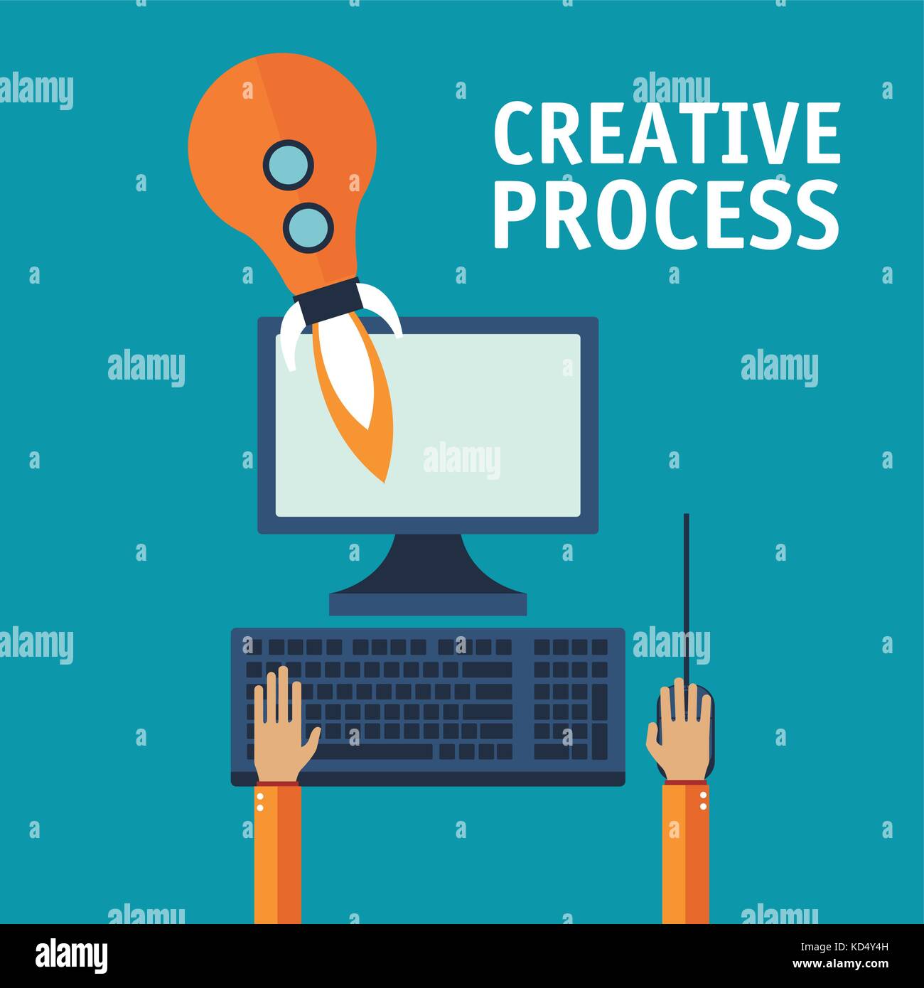Creative process design Stock Vector Image & Art - Alamy