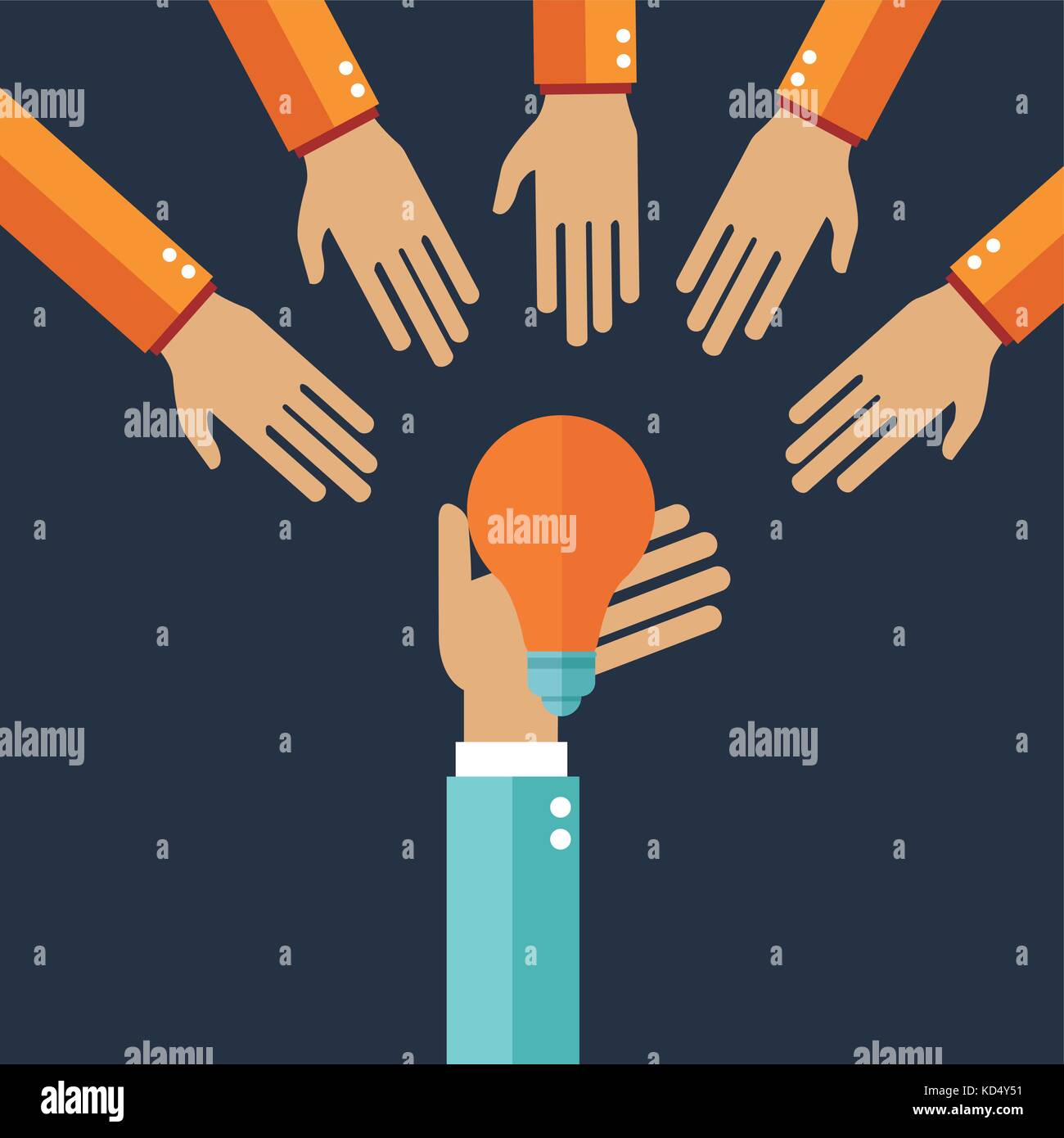 Using Hands In Process Hands in creative process Stock Vector Image & Art - Alamy