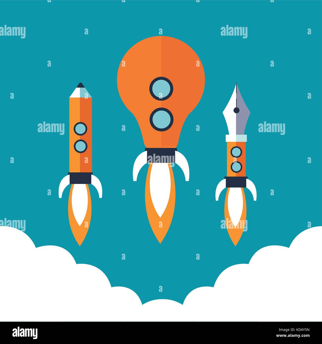 Creative Process Design Stock Vector Image Art Alamy
