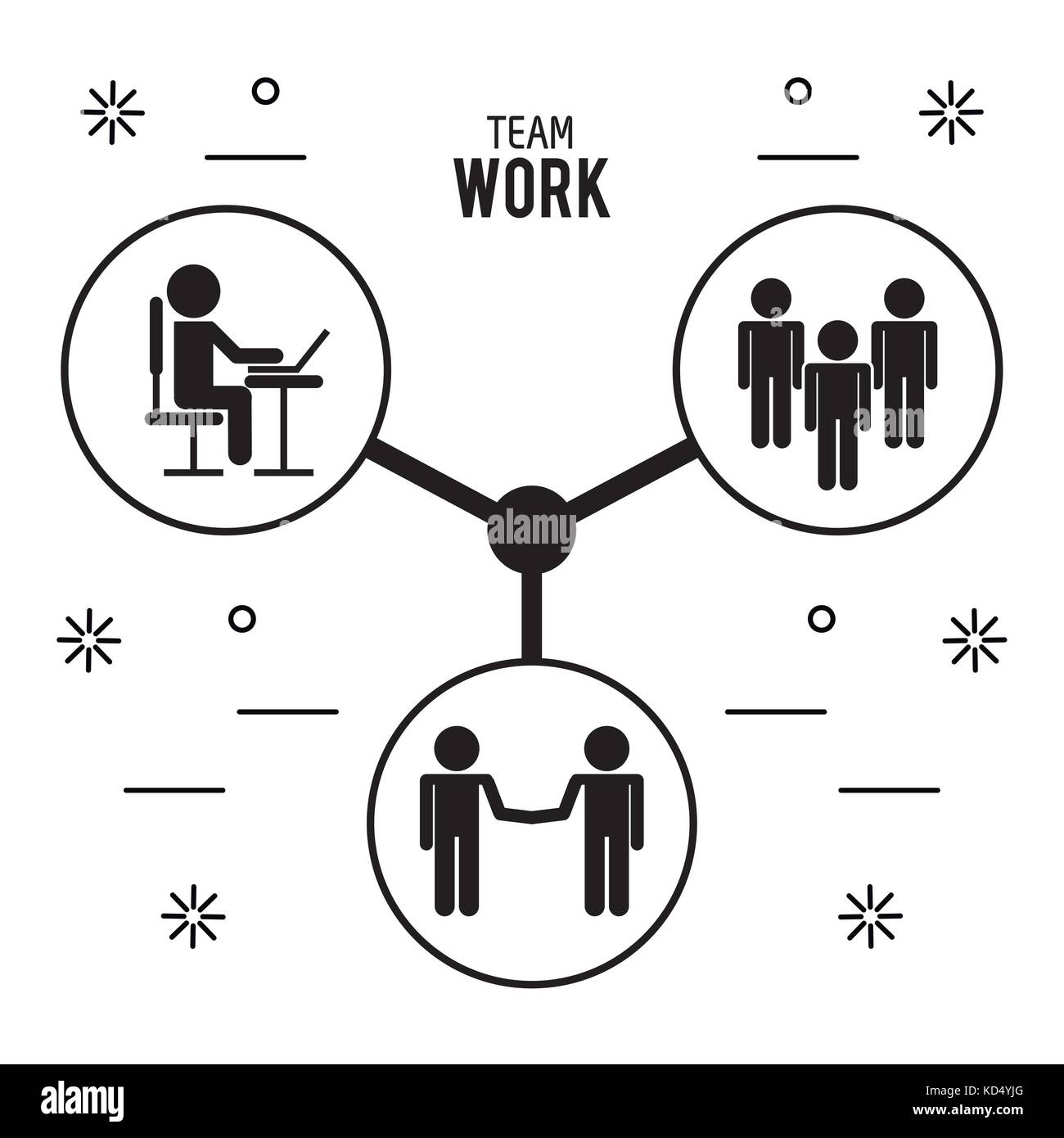 Teamwork icons design Stock Vector Image & Art - Alamy