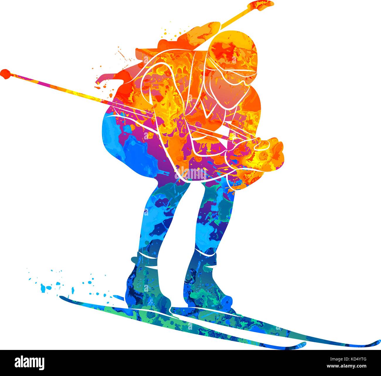 Biathlon Abstract sport Stock Vector Image & Art - Alamy