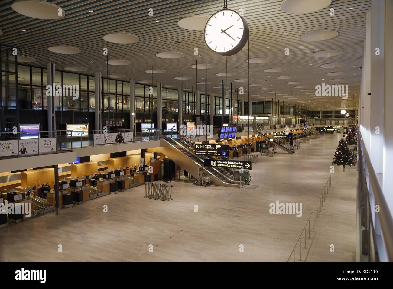 Airport Terminal Interior Stock Photo