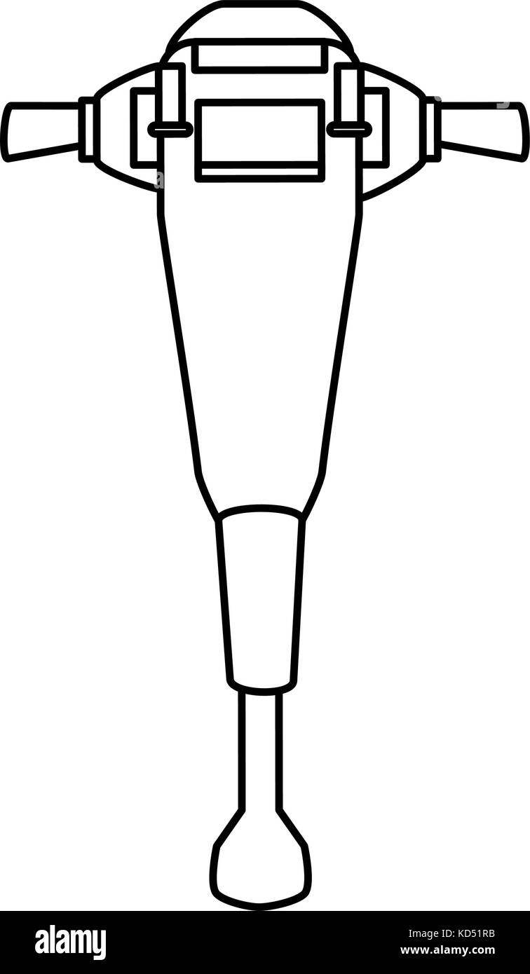 jackhammer tool icon image Stock Vector Image & Art Alamy