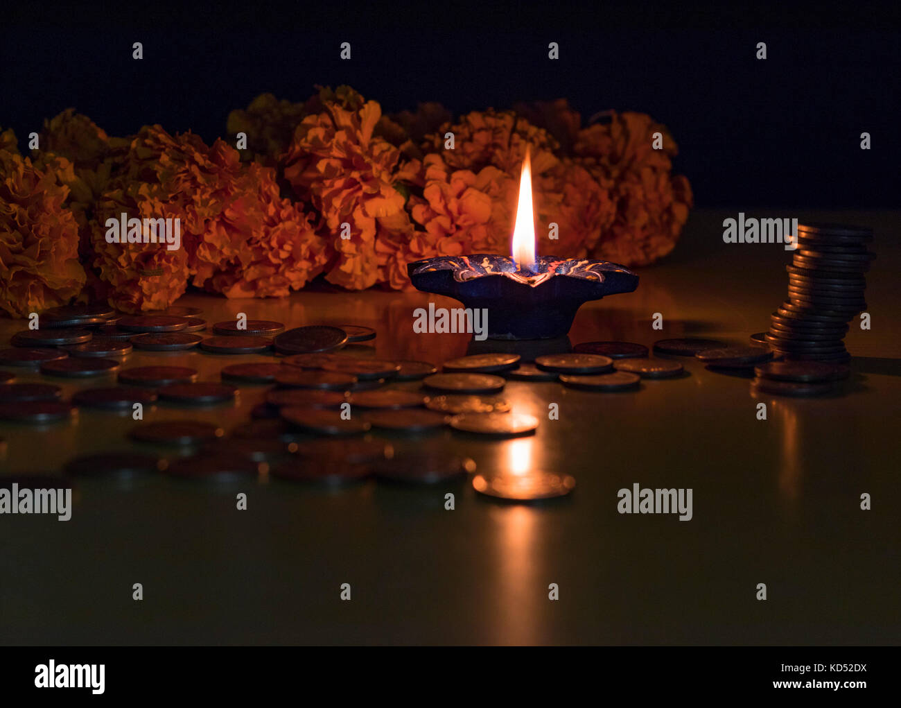 Happy Diwali Wishes and greetings. Stock Photo