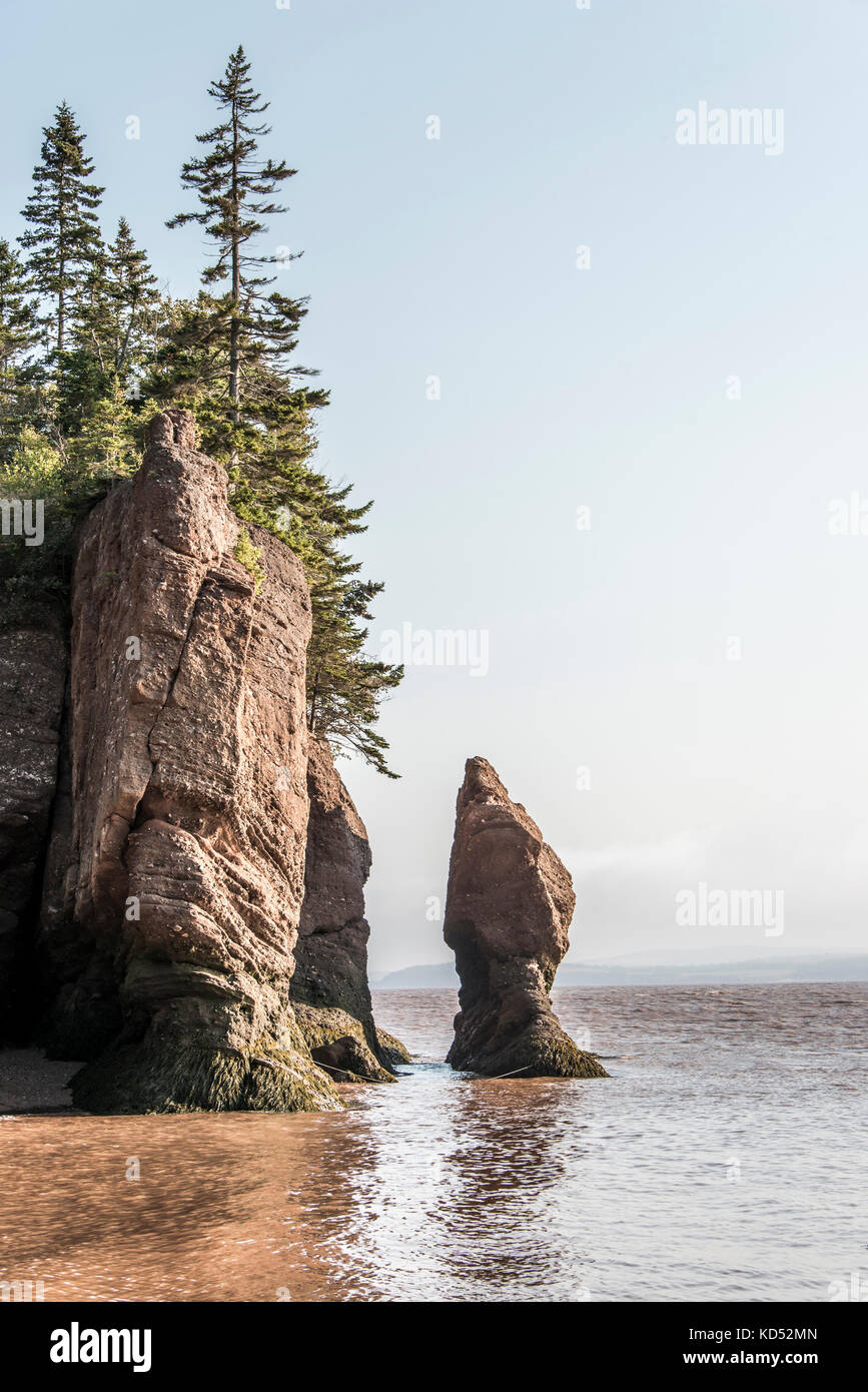The famous Hopewell Rocks geologigal formations at low tide biggest ...