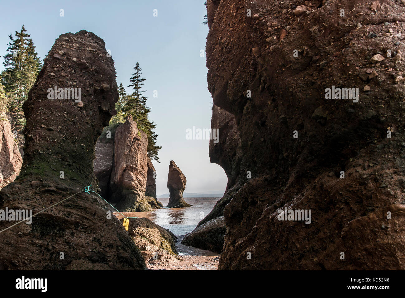 The famous Hopewell Rocks geologigal formations at low tide biggest ...
