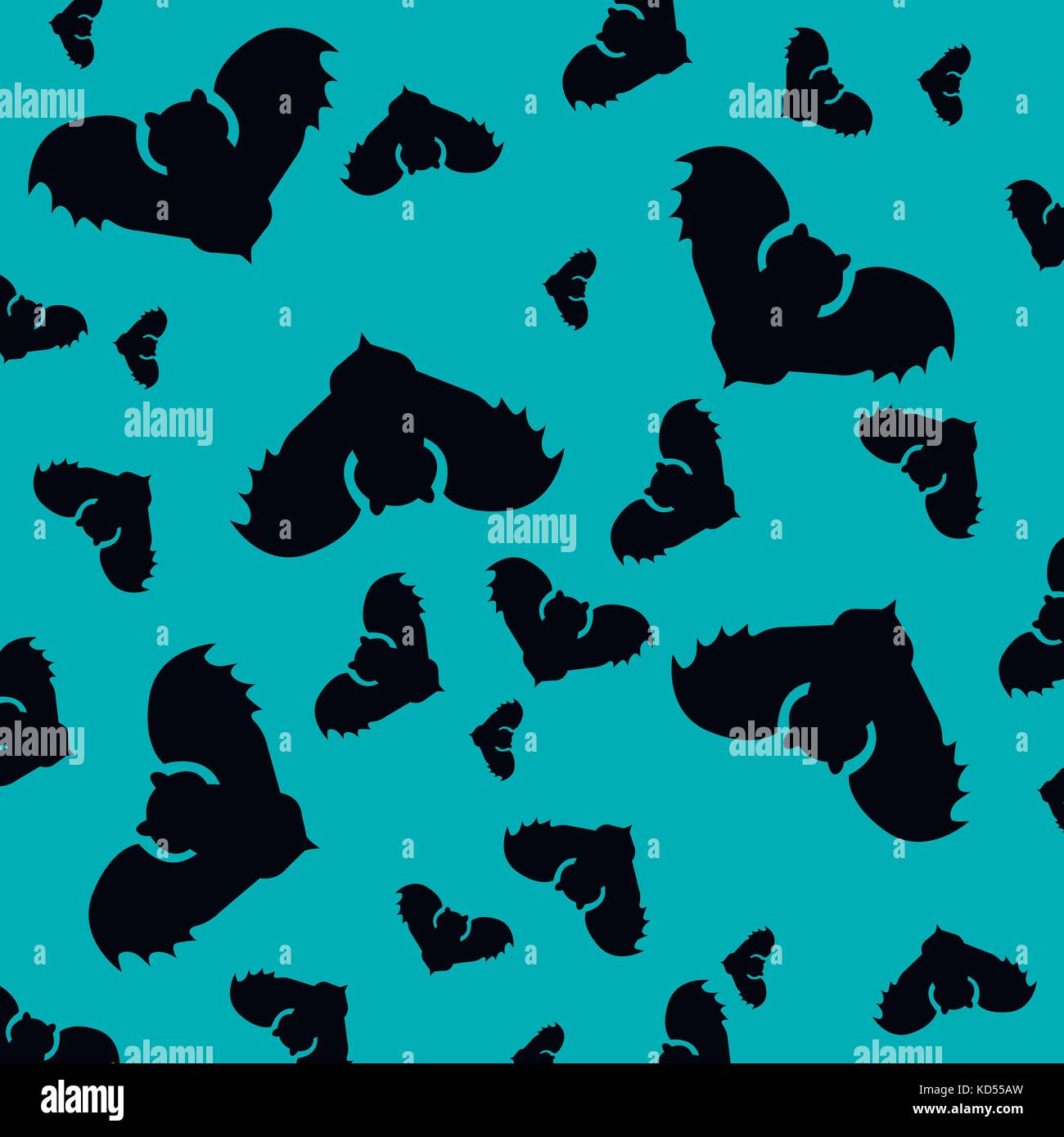 dark bats on a blue background Stock Vector Image & Art - Alamy