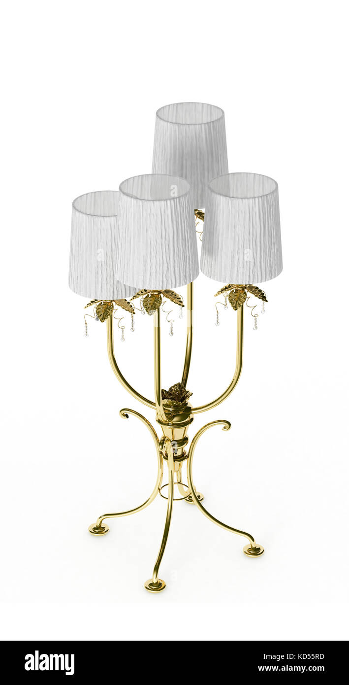 Golden luxury desk lamp Stock Photo Alamy