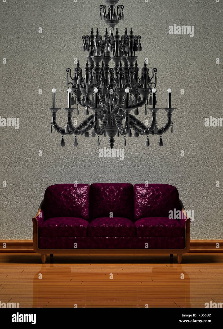 Picture of Minimalist interior visualization Stock Photo - Alamy