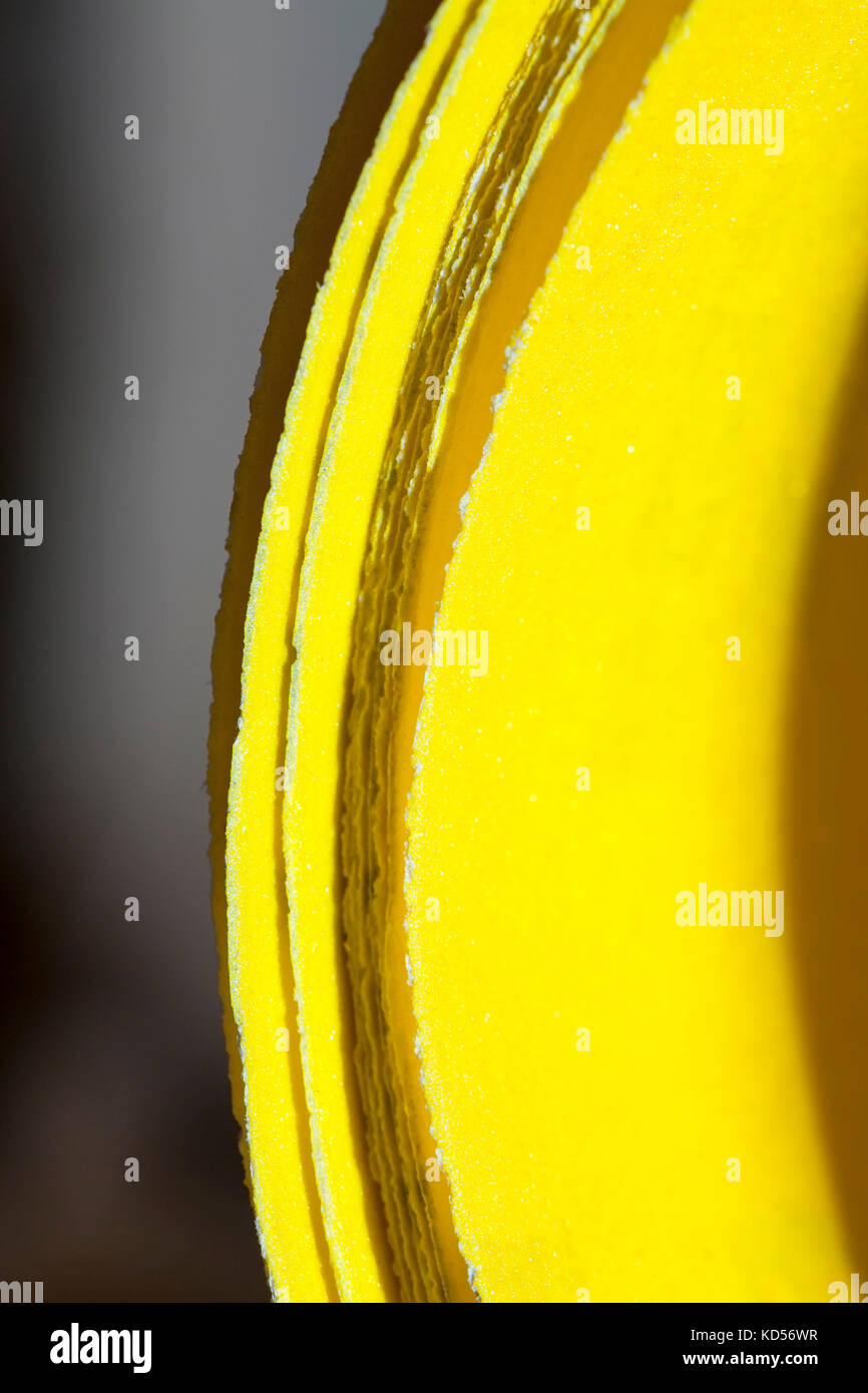 Yellow sandpaper weather Stock Photo Alamy