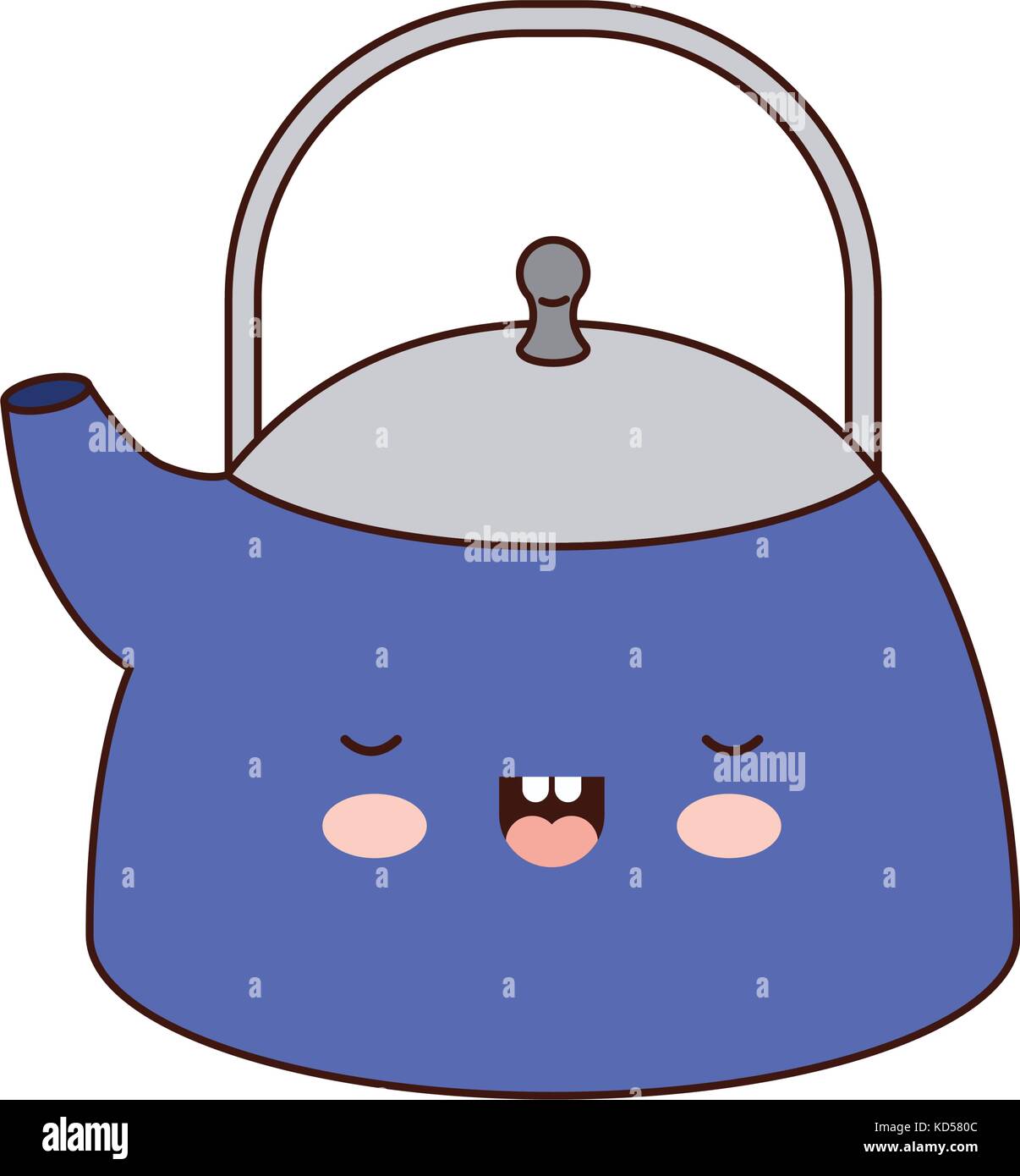 kettle jar colorful kawaii silhouette Stock Vector Image & Art Alamy