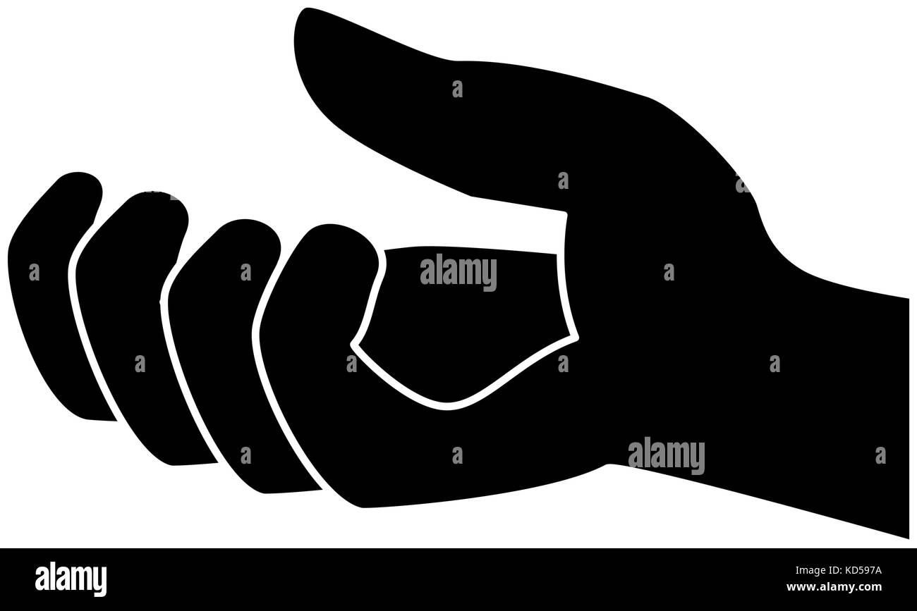 hand receiving isolated icon vector illustration design Stock Vector ...