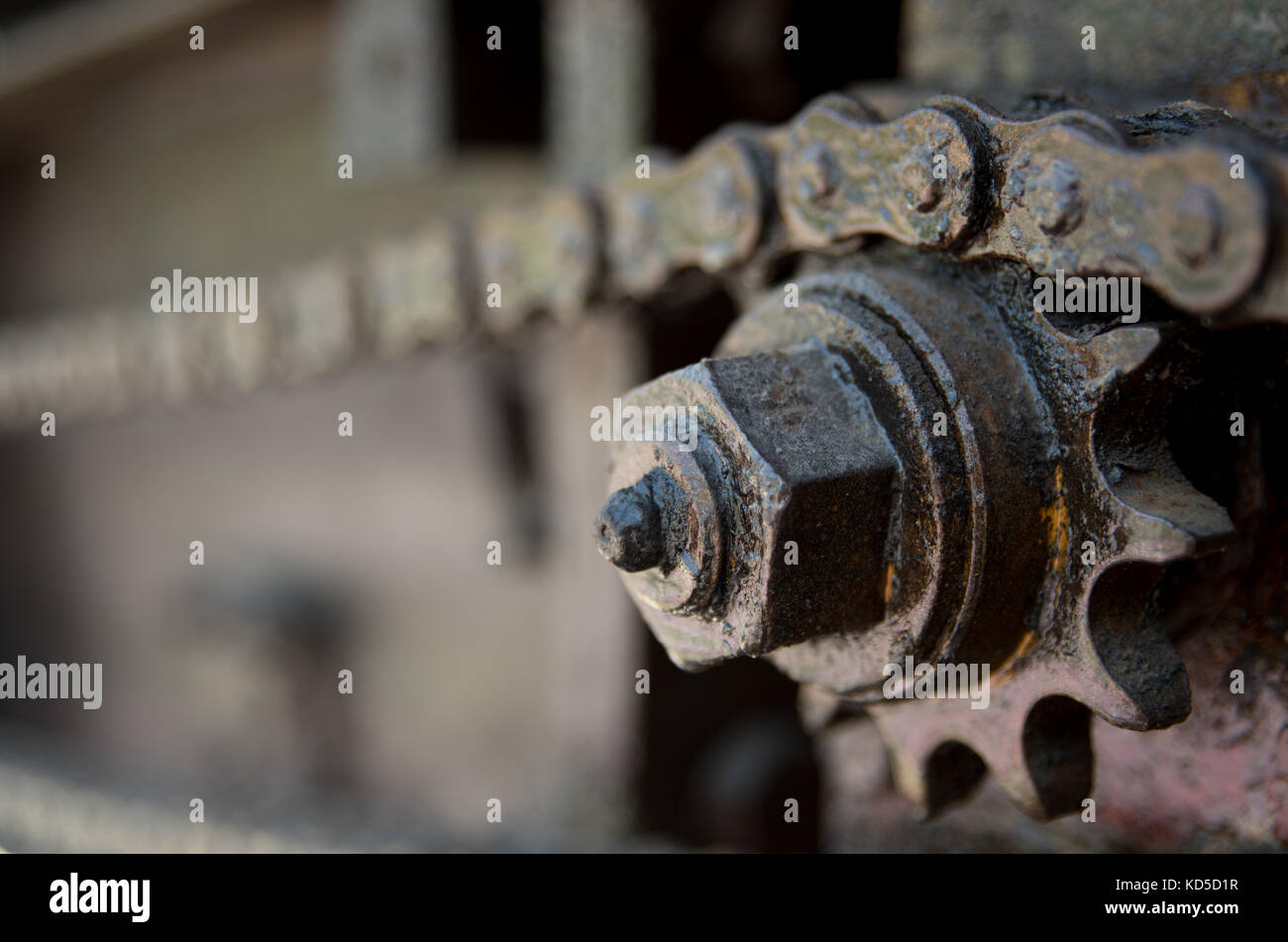 parts of chain and gear Stock Photo Alamy