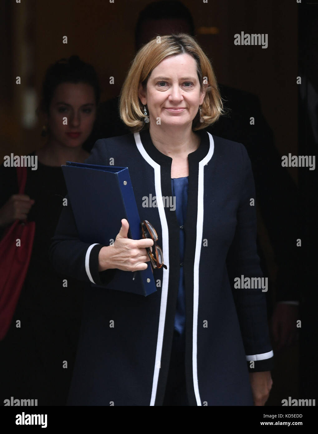 Home Secretary Amber Rudd leaving Downing Street, London, following a ...