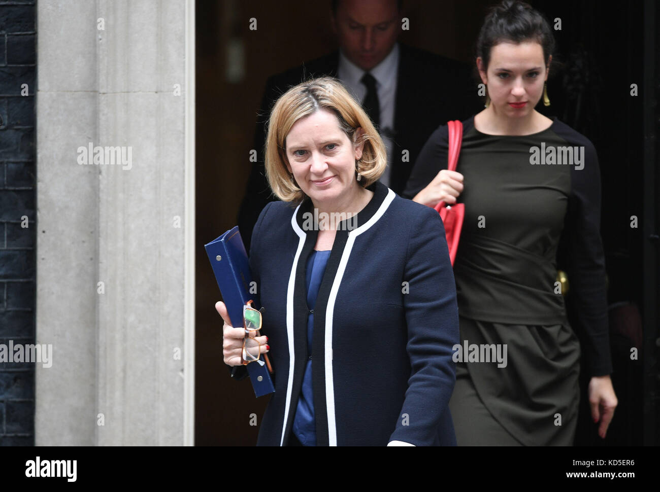 Home secretary amber rudd leaving downing street hi-res stock ...