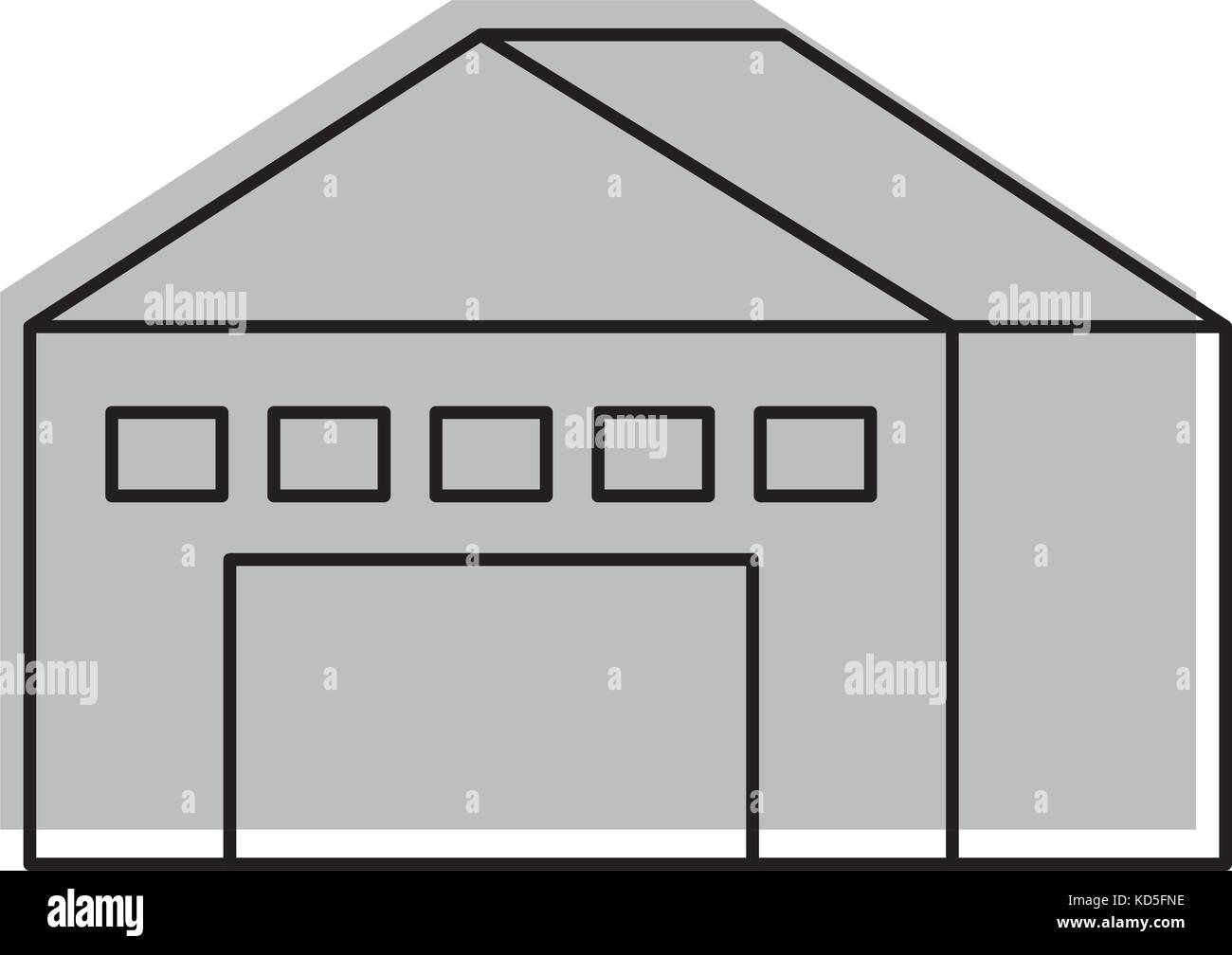 warehouse building exterior commercial empty Stock Vector Image & Art