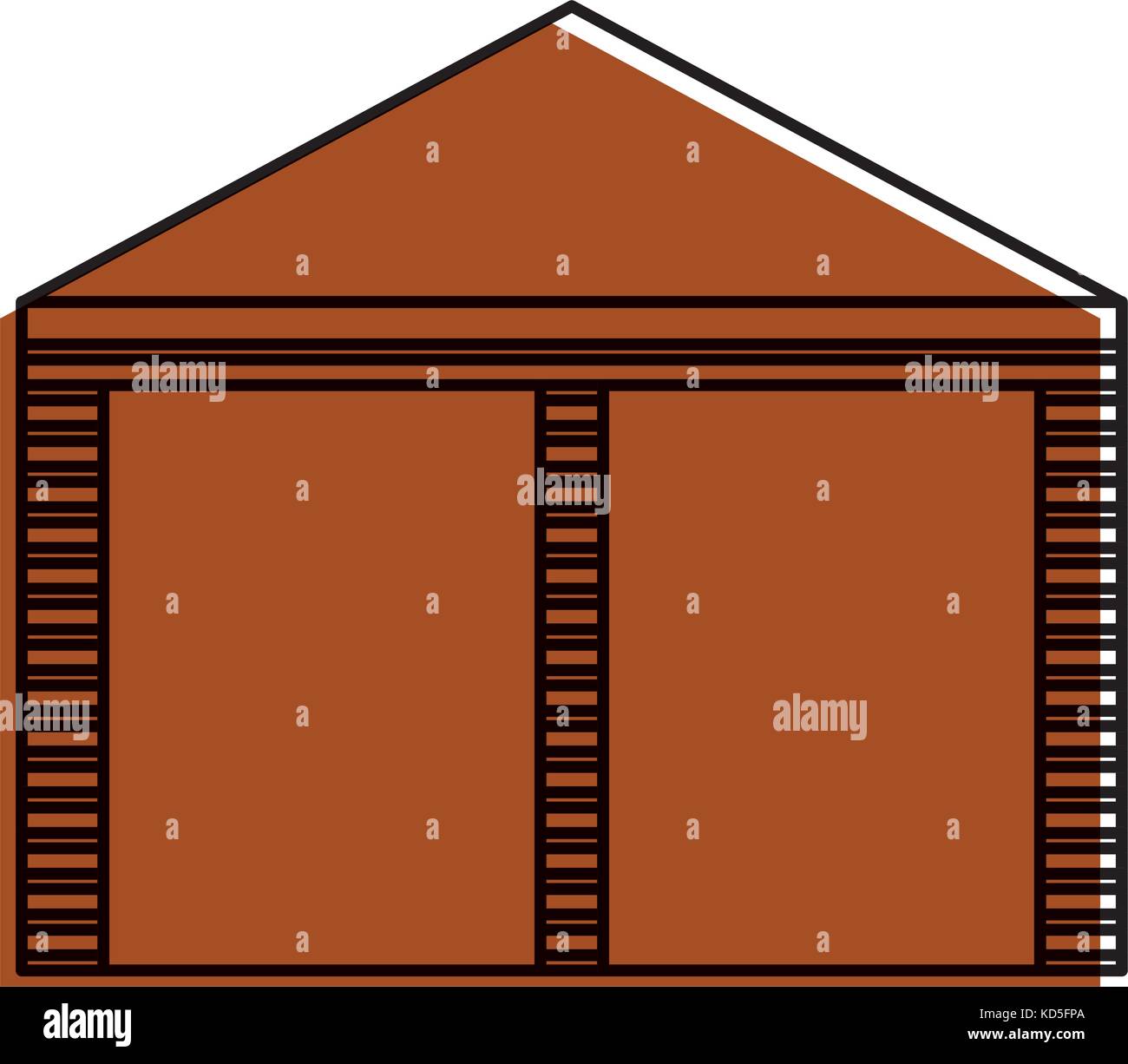 warehouse building exterior commercial empty Stock Vector Image & Art ...
