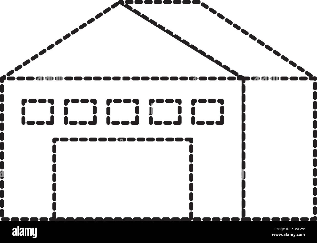 warehouse building exterior commercial empty Stock Vector Image & Art ...
