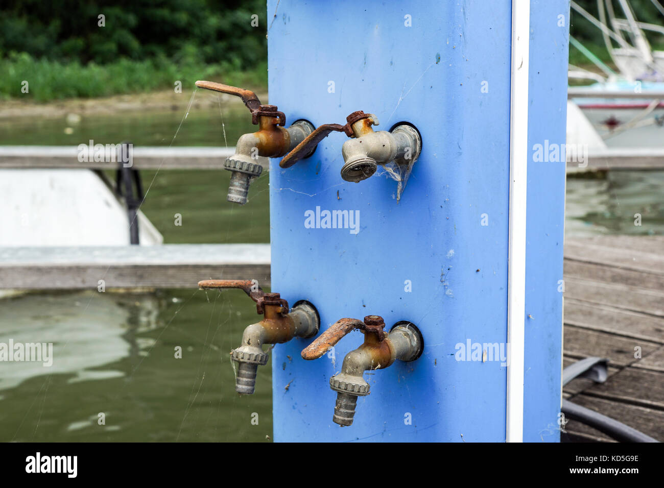 Detail of an old type water tap Stock Photo Alamy