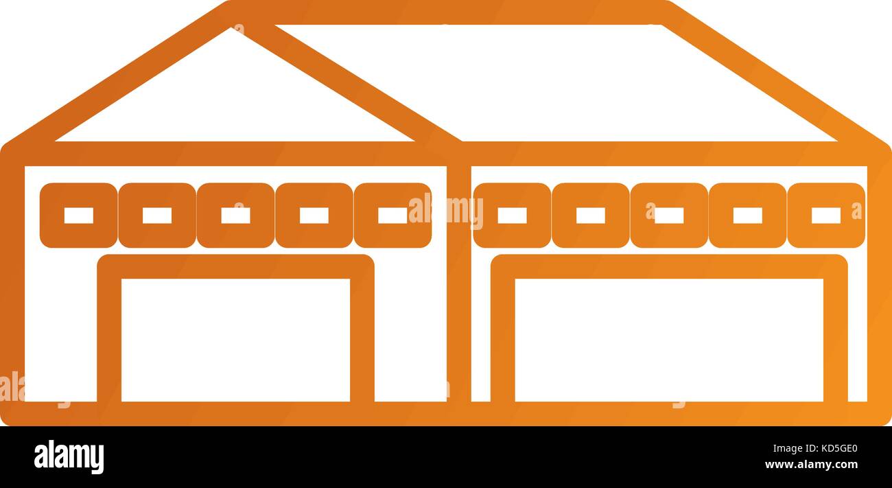 warehouse building exterior commercial empty Stock Vector Image & Art ...