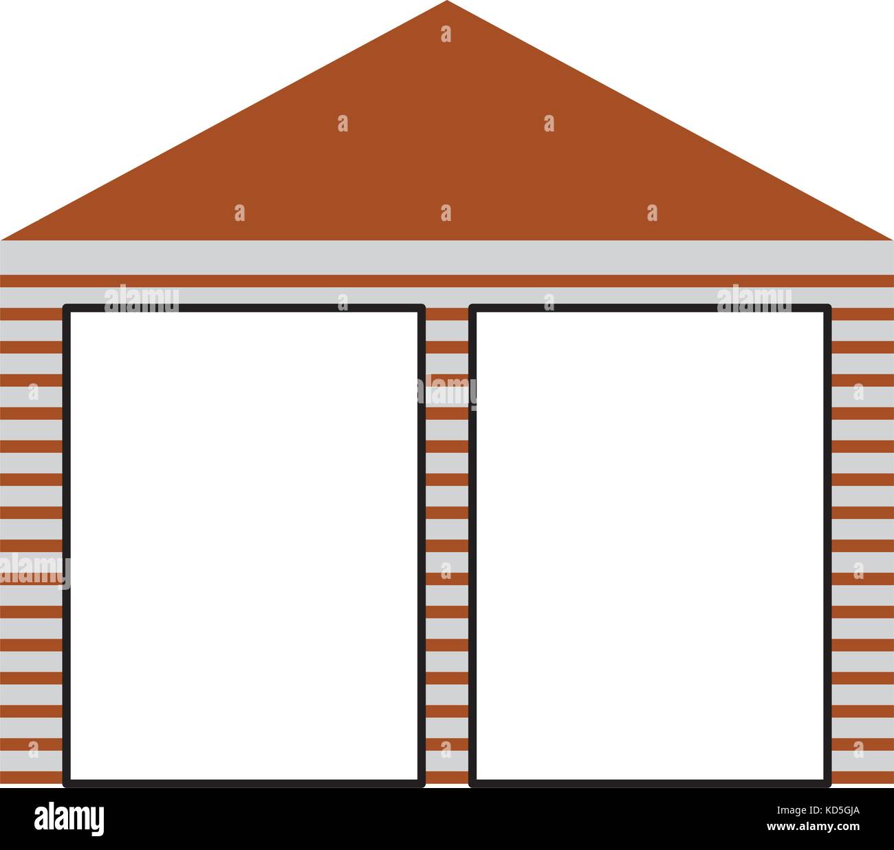 warehouse building exterior commercial empty Stock Vector Image & Art ...