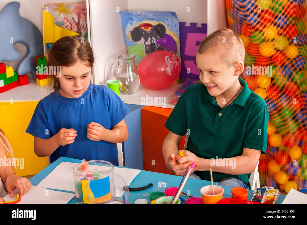 school modeling clay