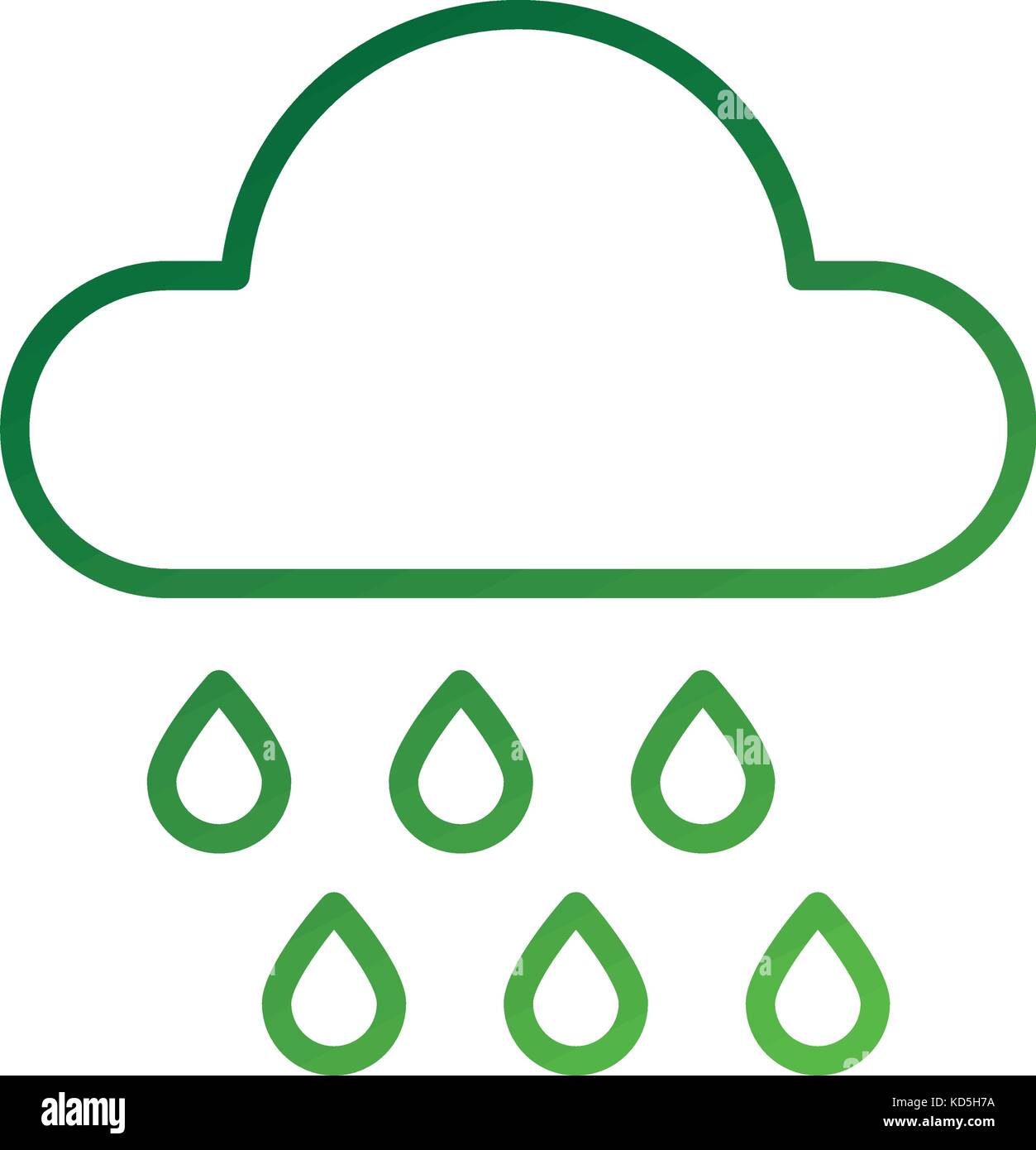 weather cloud rain drops season meteorology Stock Vector Image & Art ...